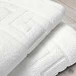700GSM Combed Cotton Greek Design Bath Mat – Soft & Absorbent, Hotel Quality, 50x75 cm (Pack of 2, 4, 6) - Image 3