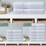 Hotel Quality 600 GSM Combed Cotton White Bath Sheets – Multi-Pack Sizes