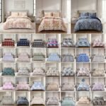 Complete Bedding Set Cotton Rich Luxury Duvet Quilt Cover Set with Fitted Sheet & Pillowcases