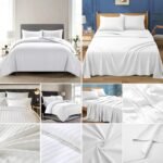 Hotel Quality Egyptian Cotton Stripe Bedding Set – Duvet Cover with Pillowcases & Flat Sheet | Luxury Soft Cotton, No Button Design