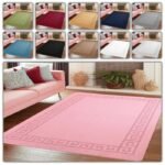 Area Rug Everest Gel Back Non Slip Greek Design Rug Luxury Soft Polypropylene Floor Mat Runner
