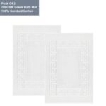 700GSM Combed Cotton Greek Design Bath Mat – Soft & Absorbent, Hotel Quality, 50x75 cm (Pack of 2, 4, 6) - Image 4